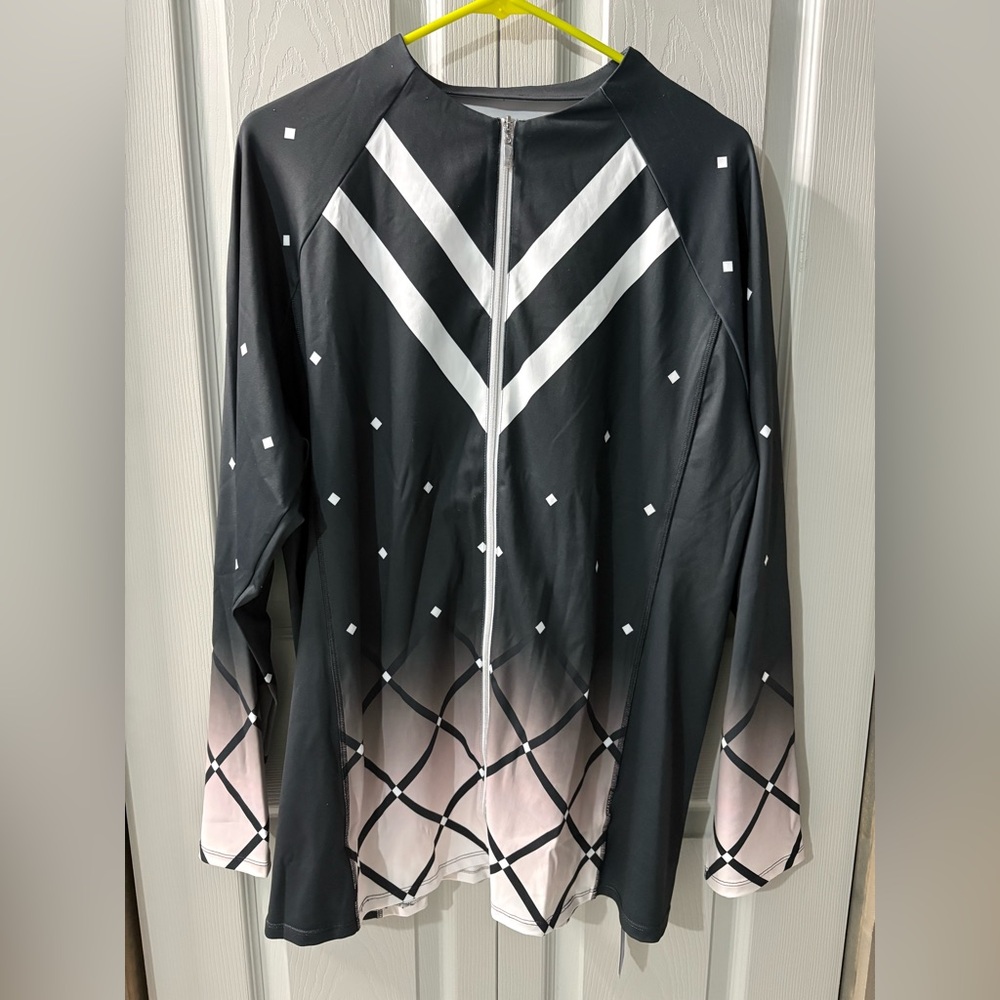 NWT Acegolfs Black and White Jacket Size XXXL